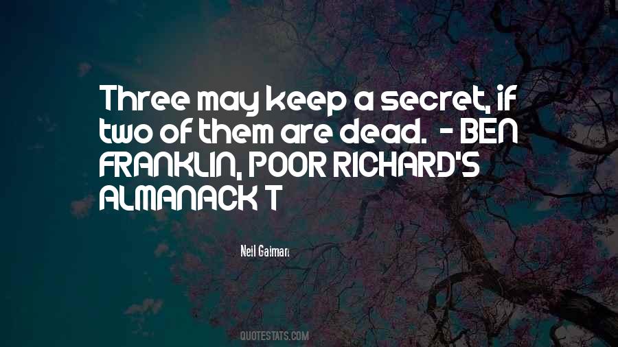 Poor Richard's Almanack Quotes #1218403