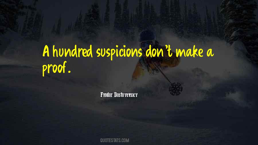 Quotes About Suspicions #1306348