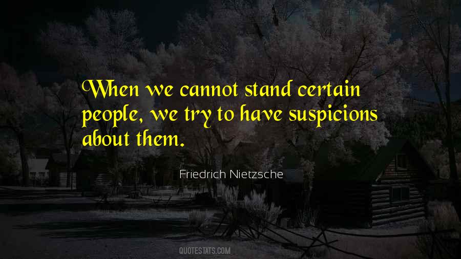 Quotes About Suspicions #1827710