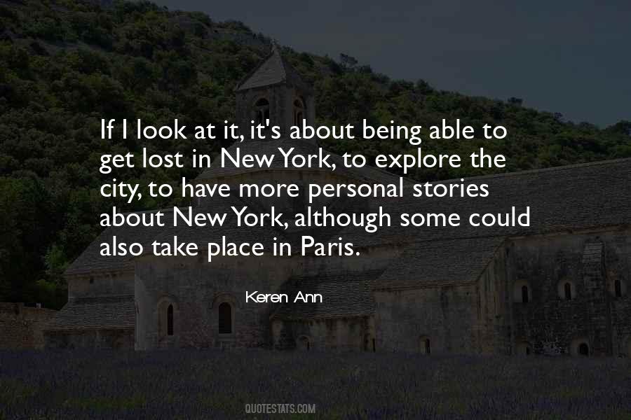 Quotes About Being Lost In The City #1217867