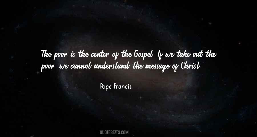 Pope Francis Poor Quotes #110617