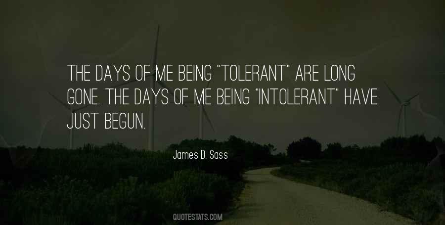 Quotes About Being Tolerant #1870261