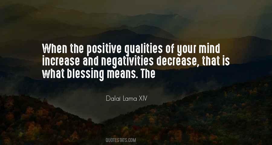 Positive Qualities Quotes #1207921