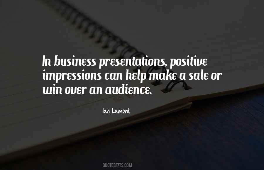 Positive Sales Quotes #1142589