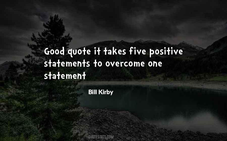 Positive Statement Quotes #396406