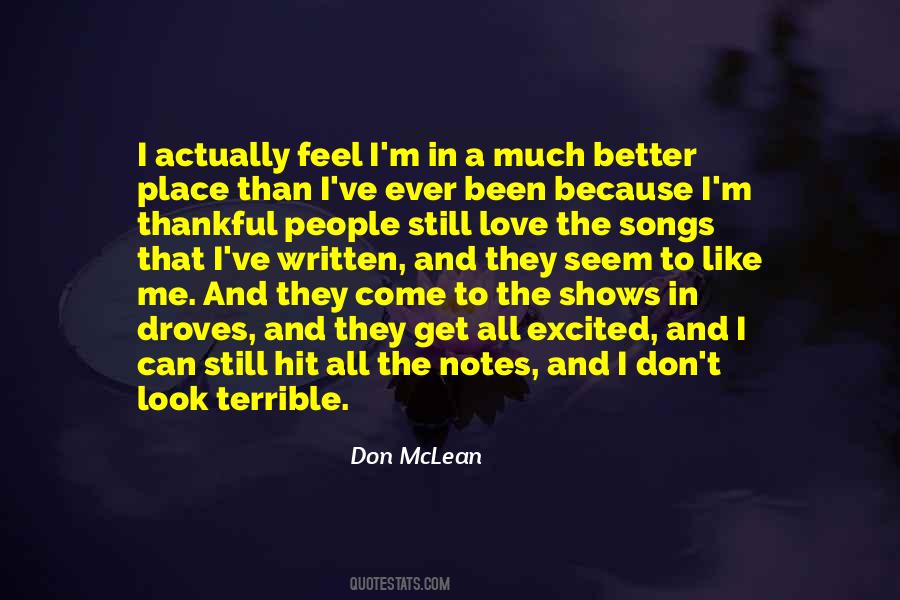 Quotes About Don Mclean #1673272