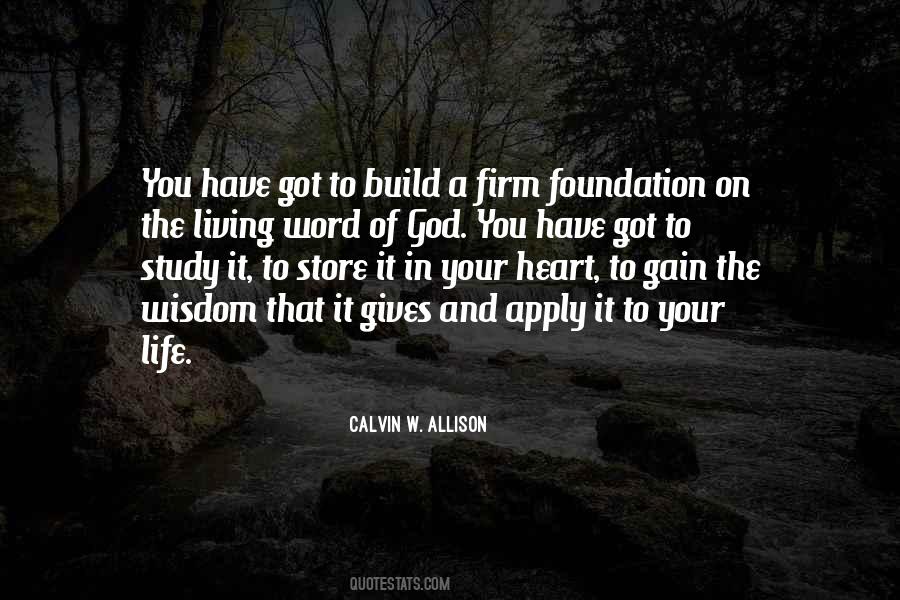 Quotes About Bible Foundation #159454