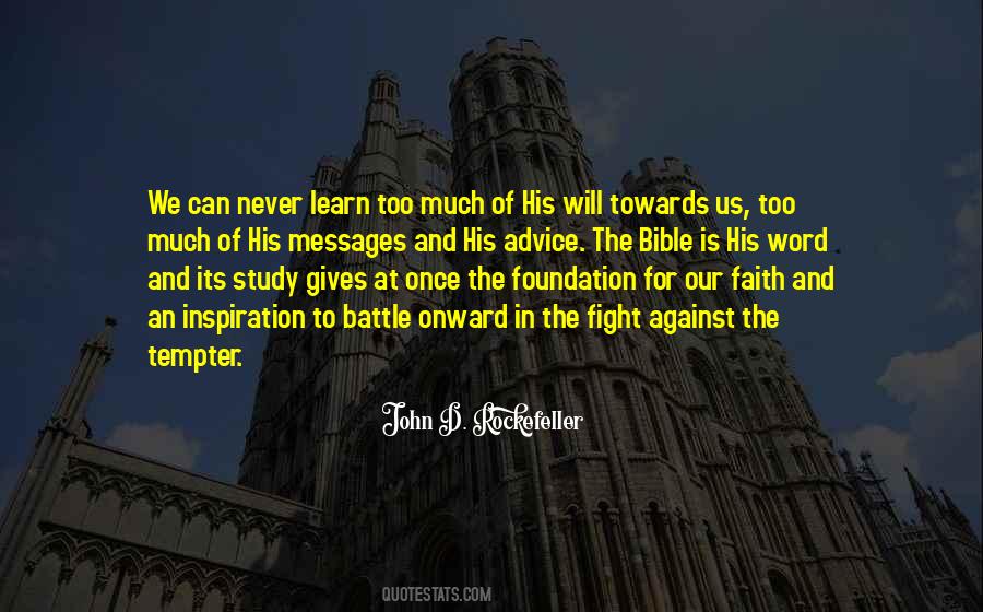 Quotes About Bible Foundation #937173