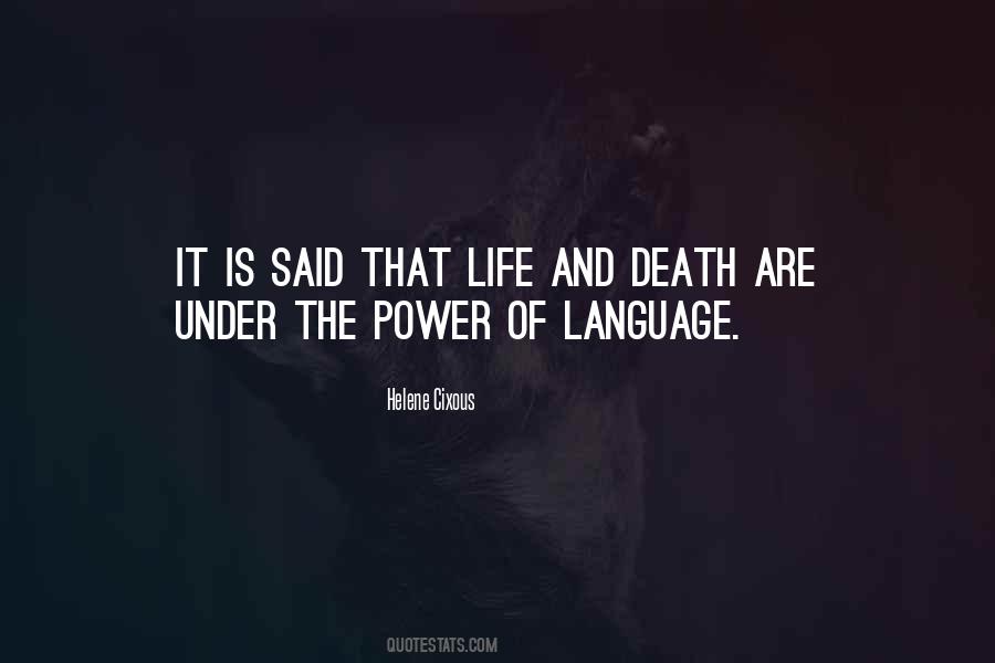 Power And Language Quotes #611139