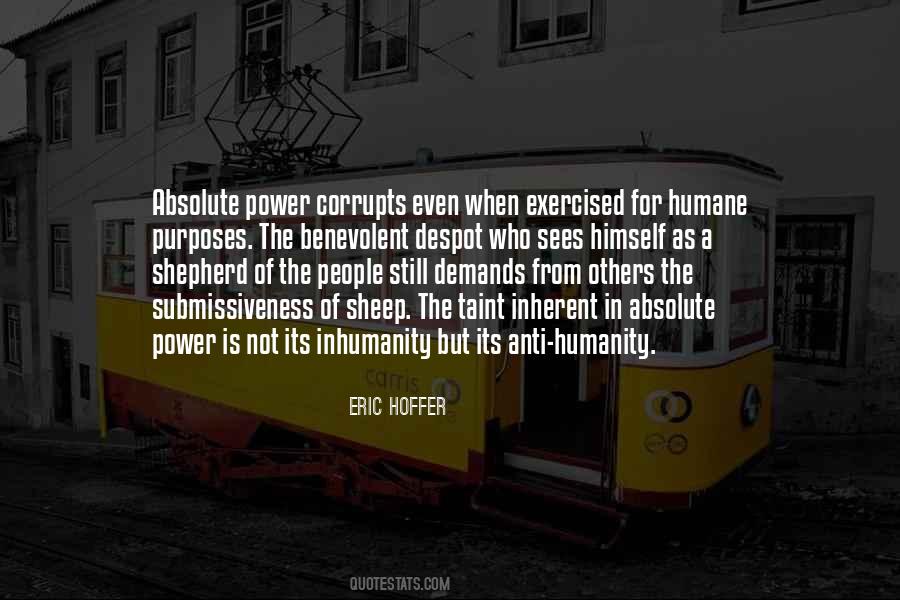 Power Corrupts Man Quotes #456905