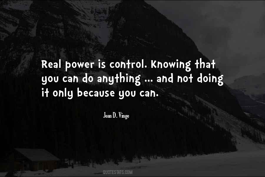 Power Is Control Quotes #950411