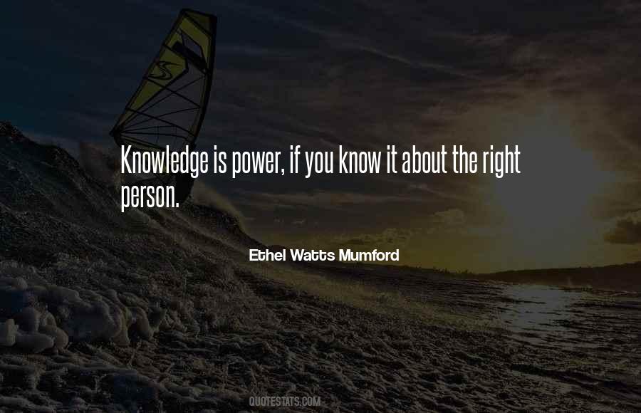 Power Is Knowledge Quotes #289870