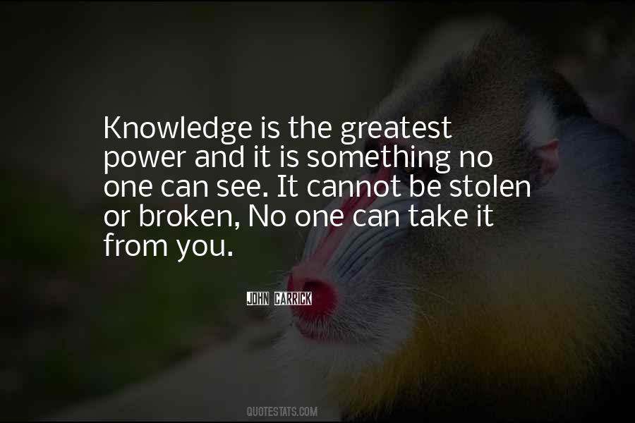 Power Is Knowledge Quotes #347322