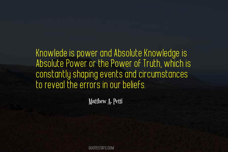 Power Is Knowledge Quotes #405519