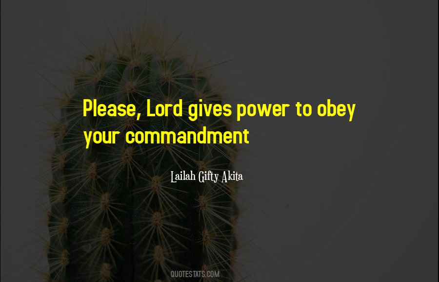 Power Obey Quotes #310845