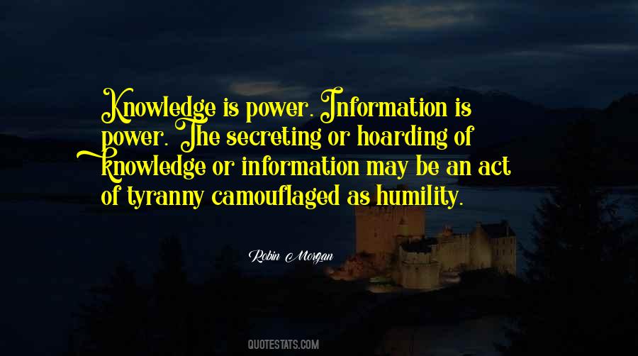 Power Of Knowledge Quotes #418840