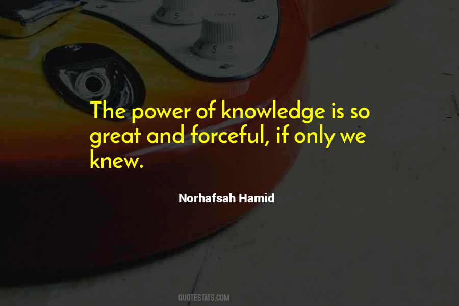 Power Of Knowledge Quotes #771926