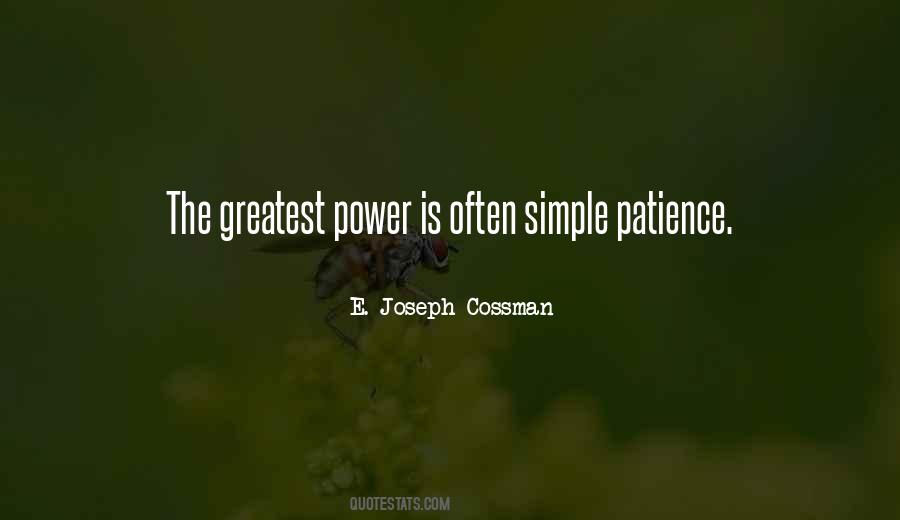 Power Of Patience Quotes #1558274