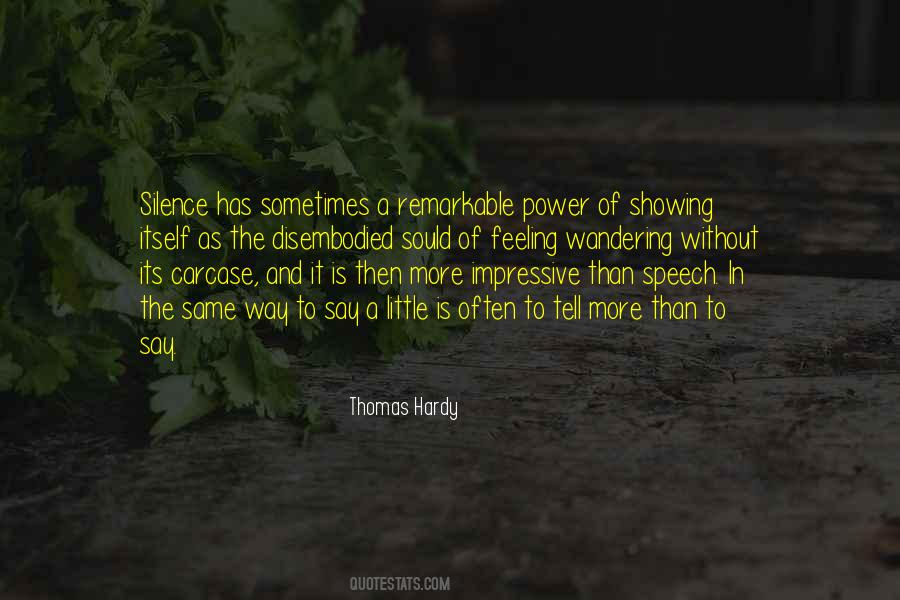 Power Of Silence Quotes #1128029