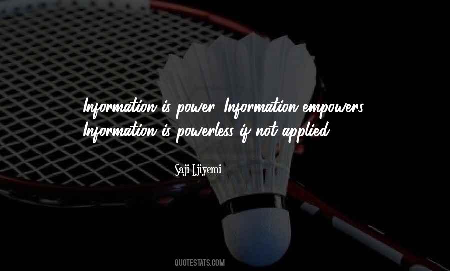 Power Powerless Quotes #1178432