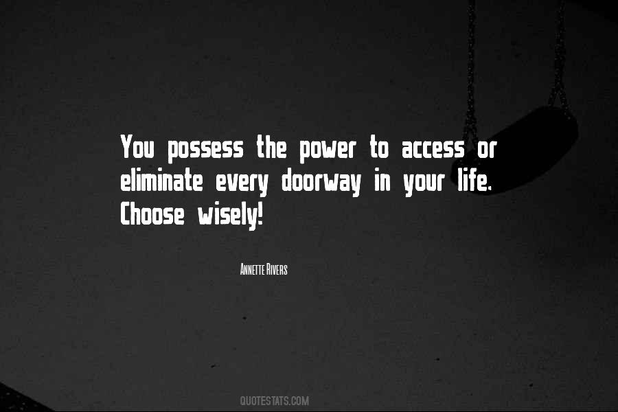 Power To Choose Quotes #550309