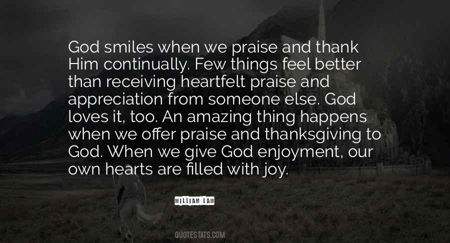 Praise And Thank God Quotes #716764