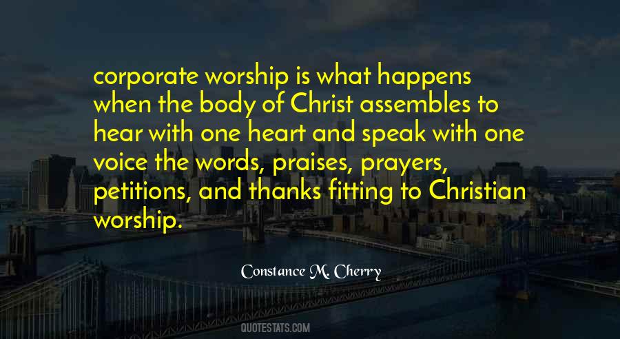 Praises And Worship Quotes #1770992