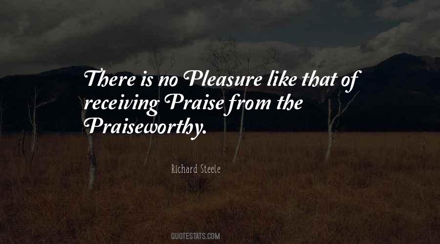 Praiseworthy Quotes #1825048