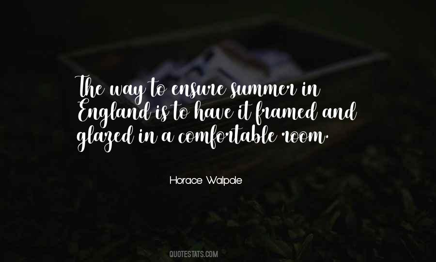 Quotes About Horace Walpole #168403
