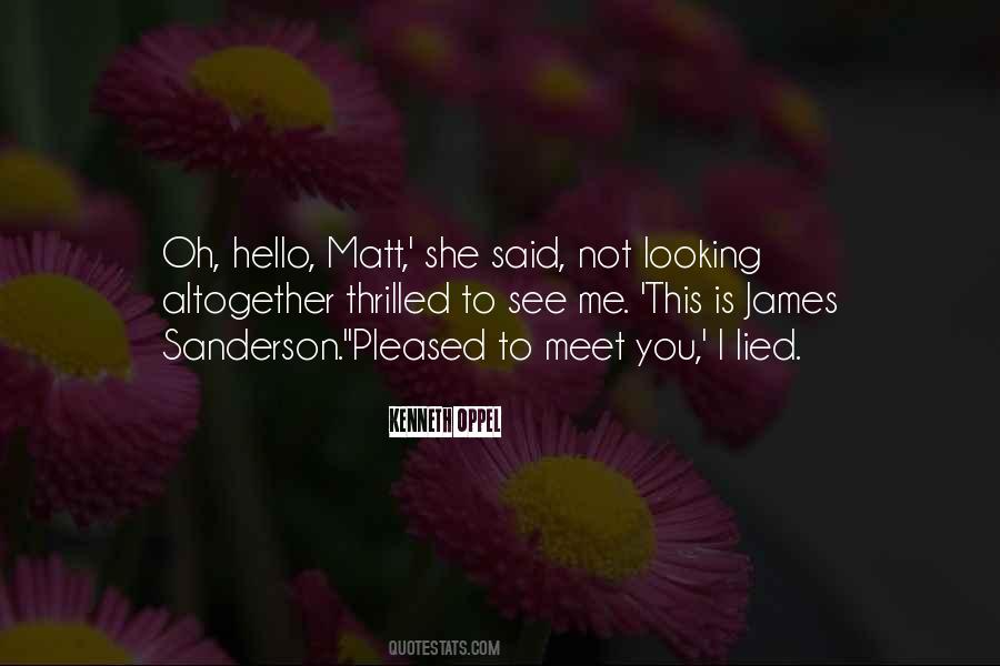 Quotes About Matt #1342709