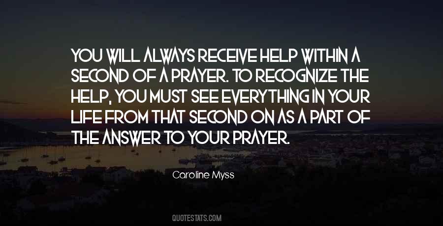 Prayer Answer Quotes #774673