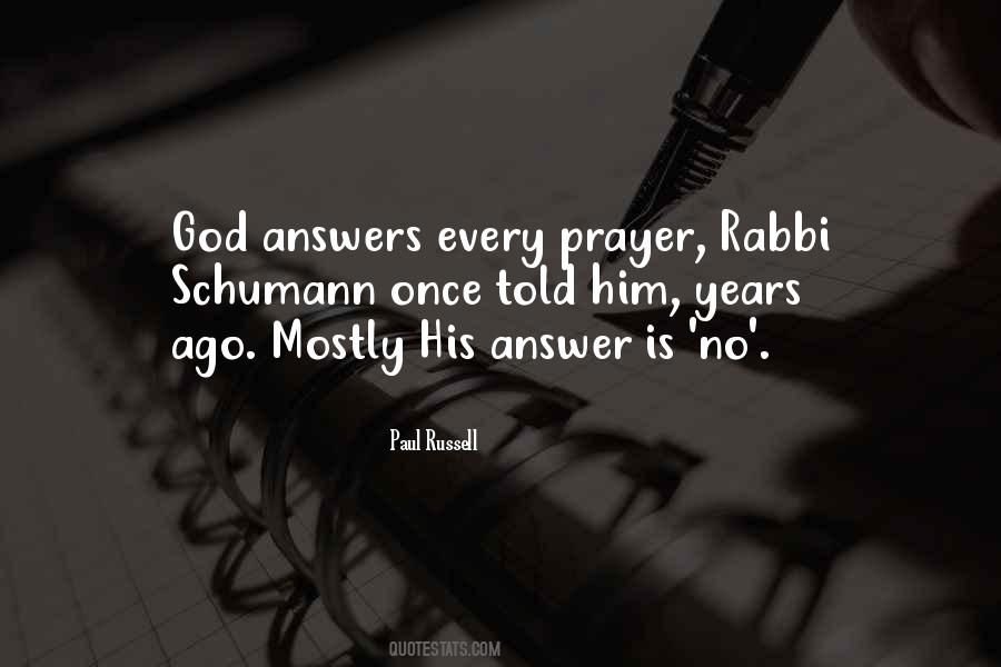 Prayer Answer Quotes #921163