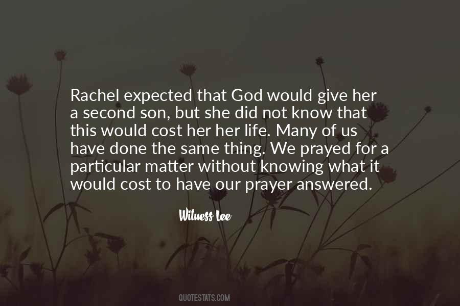 Prayer Answered Quotes #1410162