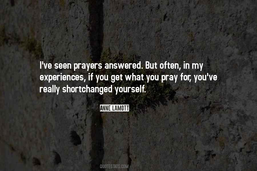 Prayer Answered Quotes #147742