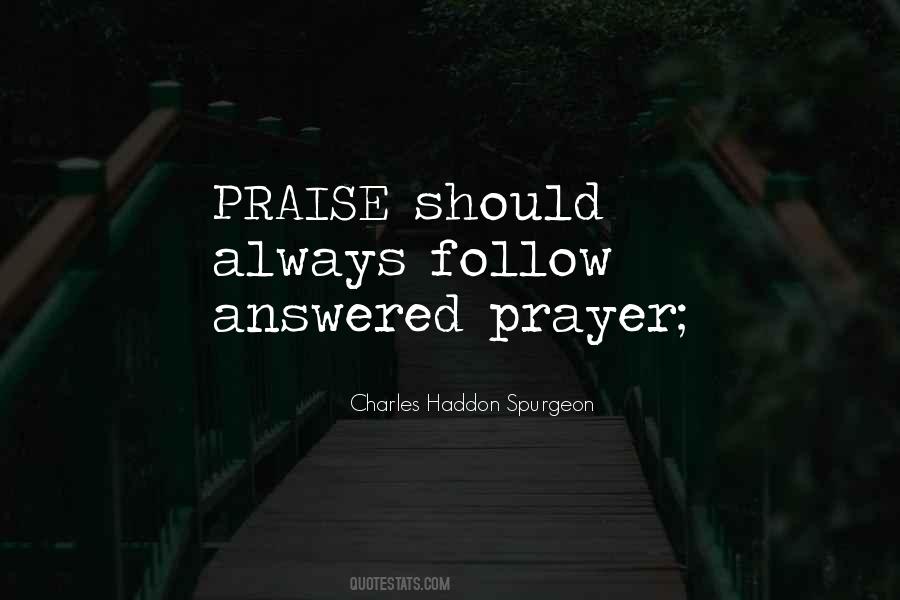 Prayer Answered Quotes #370354