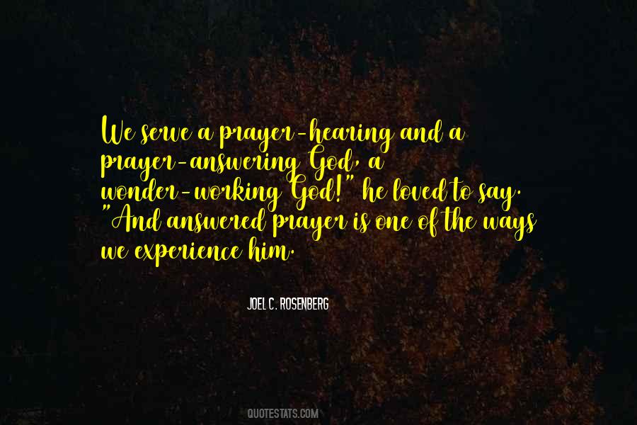 Prayer Answered Quotes #375717