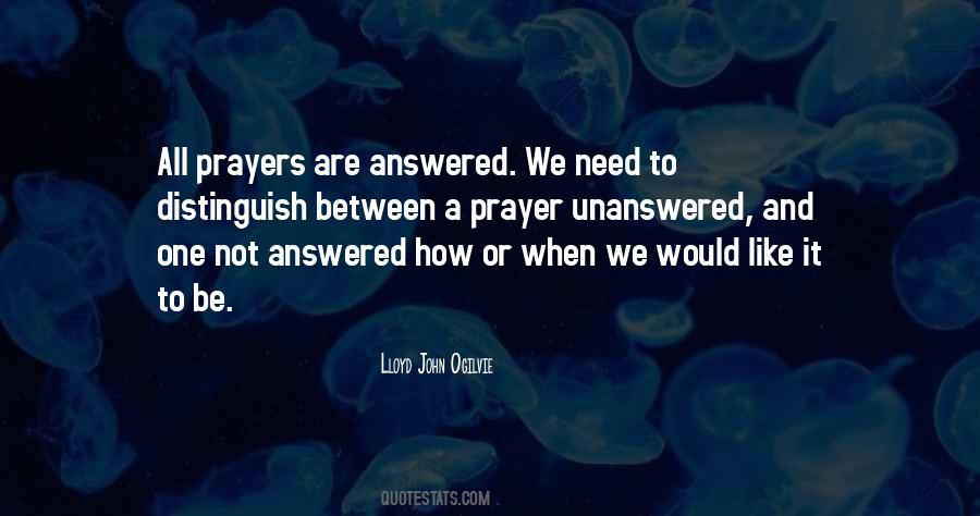 Prayer Answered Quotes #520478