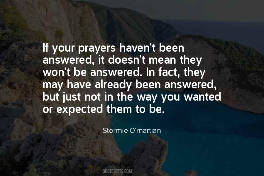 Prayer Answered Quotes #852804