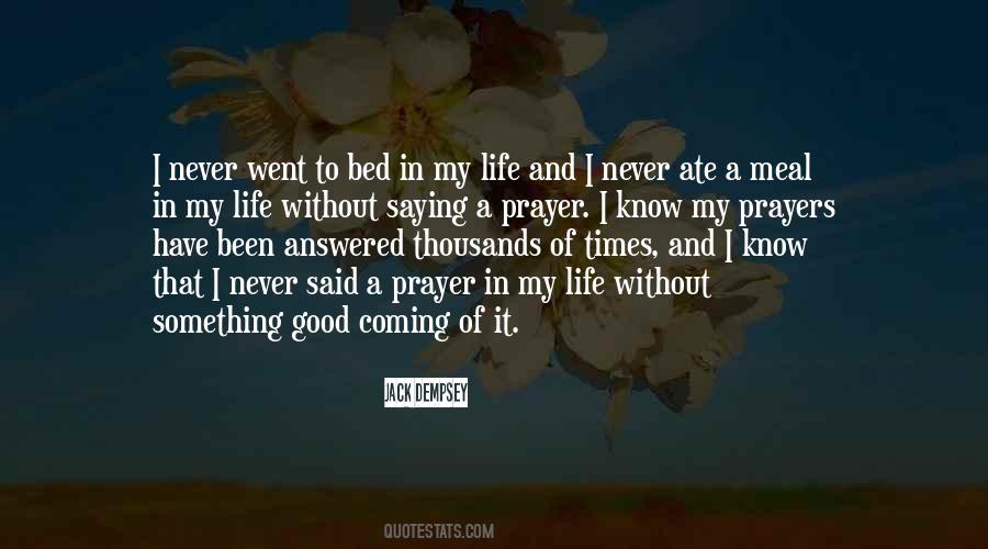 Prayer Answered Quotes #946032