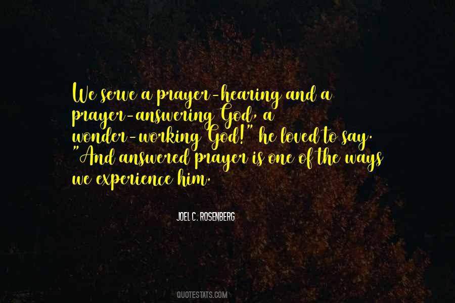 Prayer Answering Quotes #375717