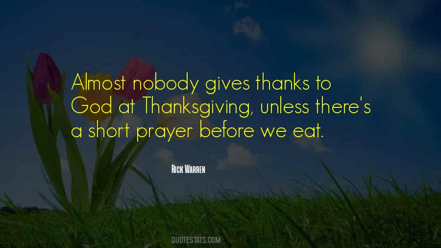 Prayer Of Thanks To God Quotes #704447