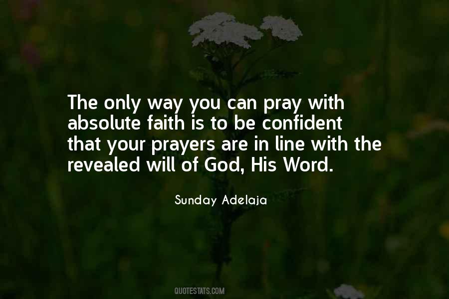 Prayer With Faith Quotes #1675719