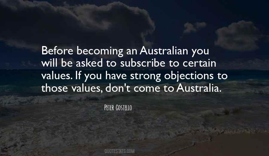 Quotes About Australian Values #1419975