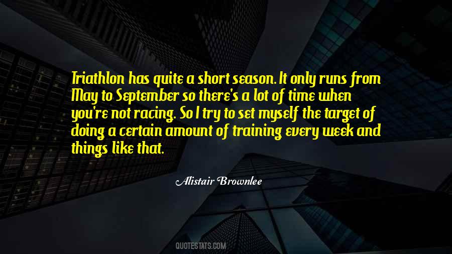 Pre Season Training Quotes #1770045