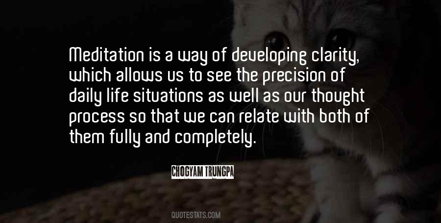 Precision In Thought Quotes #1071956