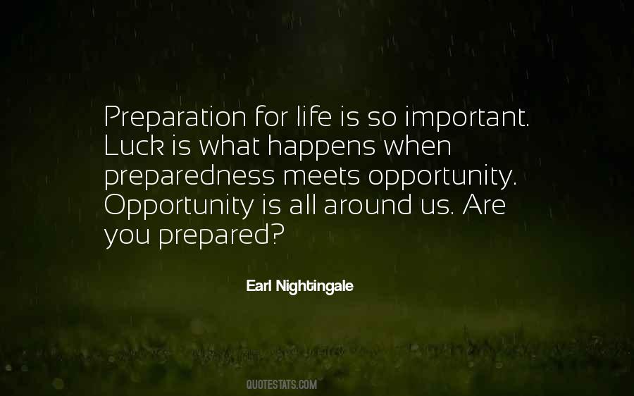 Preparation Meets Opportunity Quotes #128370