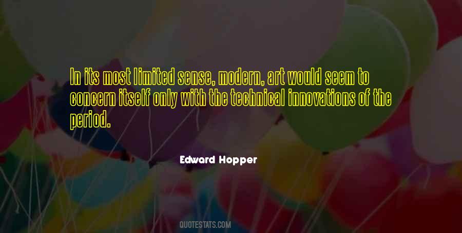 Quotes About Edward Hopper #277459