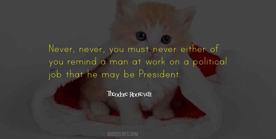 President Theodore Roosevelt Quotes #1505337