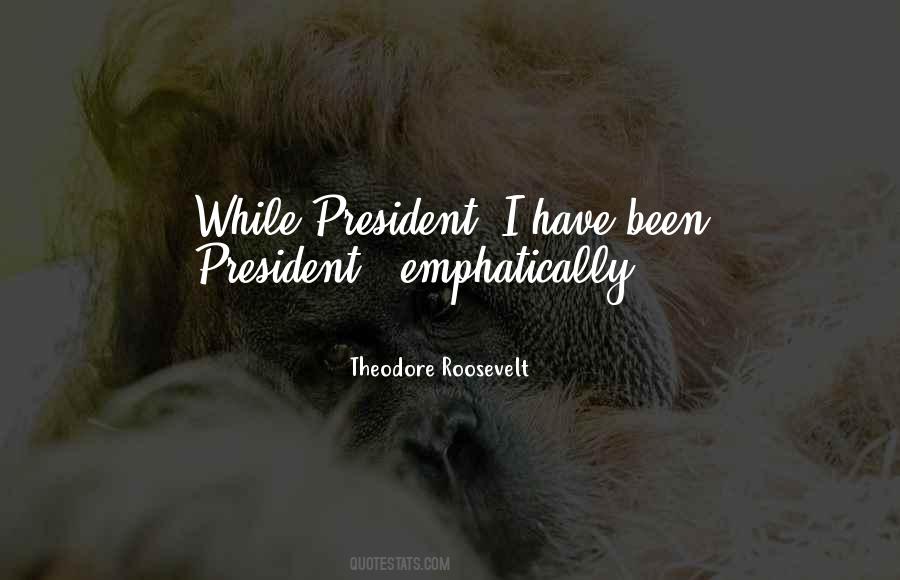 President Theodore Roosevelt Quotes #1675610
