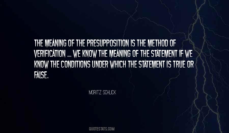 Presupposition Quotes #1529770